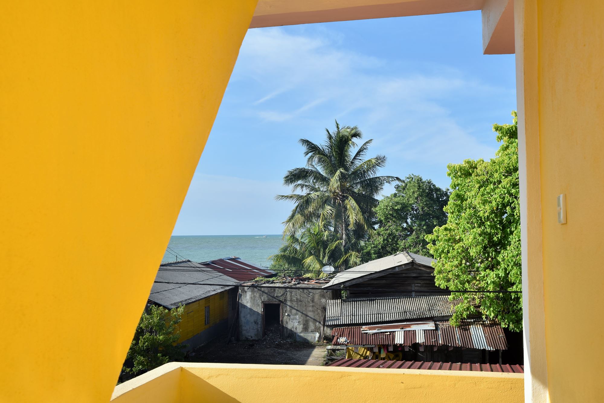 La vue depuis la chambre