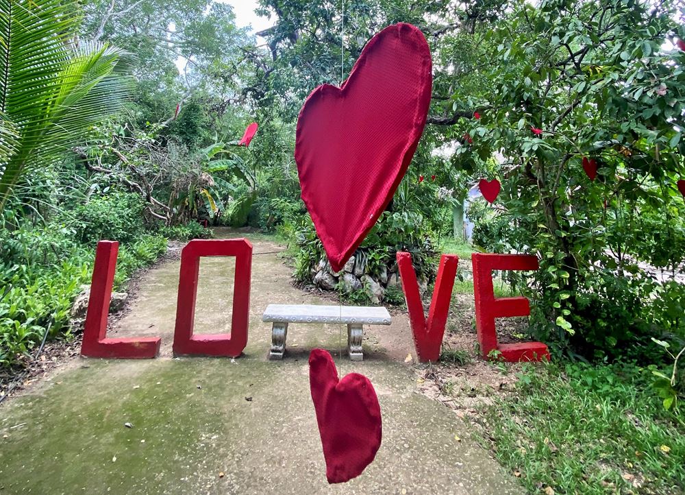 Un lieu très instagramable dédié aux amoureux qui se rendent au cénote Kikil.