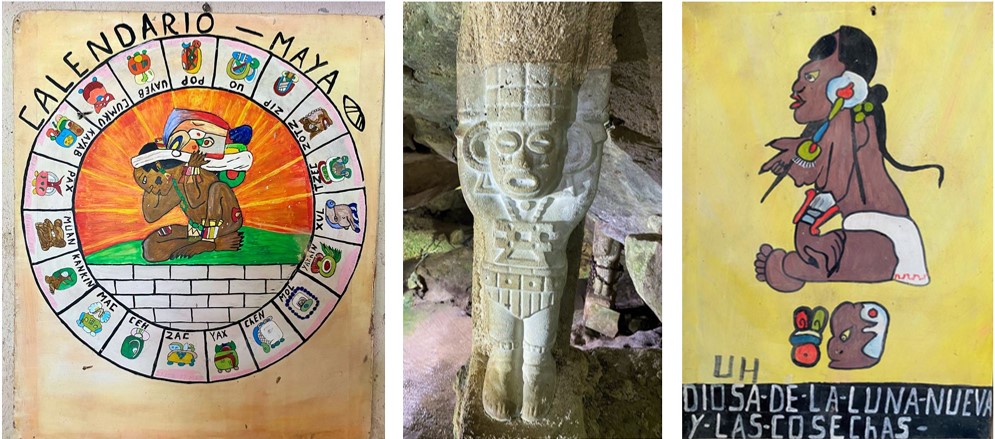 L'entrée et la galerie d'accès au cénote-grotte Chihuan.