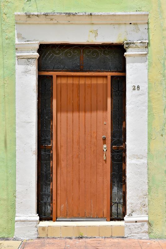 Campeche : une porte colorée