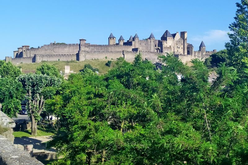 La cité médiévale de Carcassonne (vue d'ensemble)