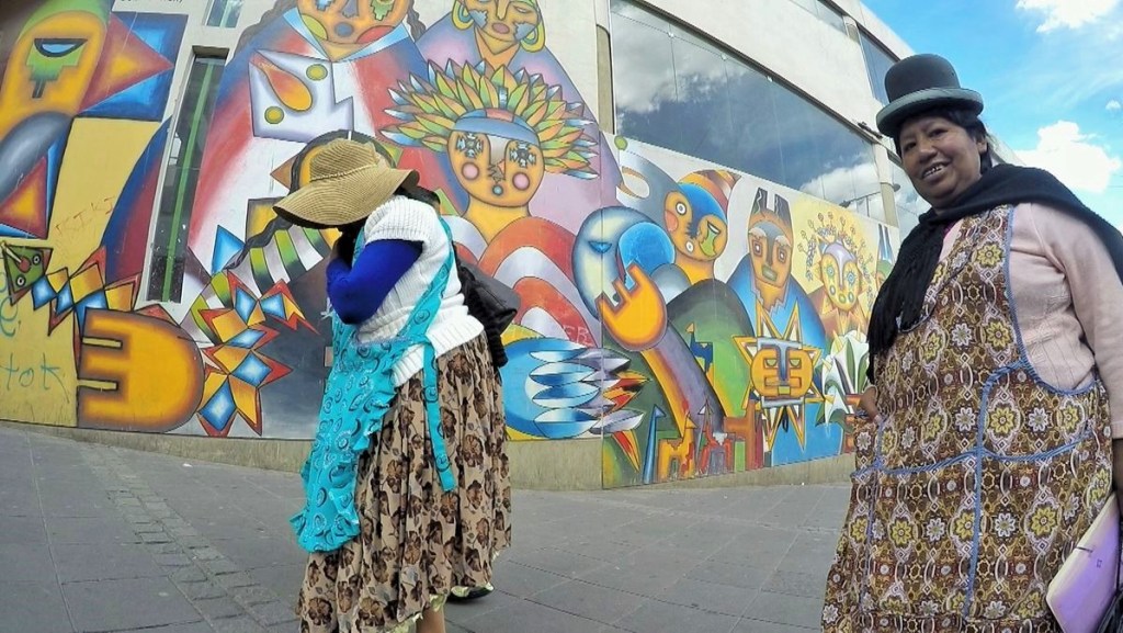 Street-art dans le centre-ville de La Paz (Bolivie)