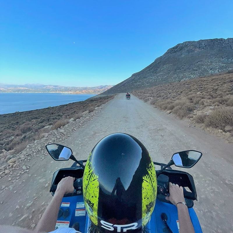 Trajet en quad pour aller de Kissamos à Balos Beach