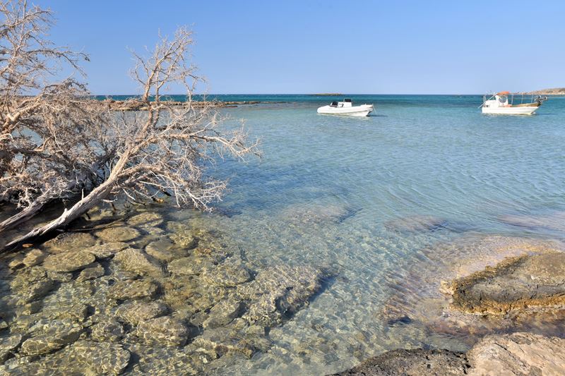 Petite crique à côté de la plage d'Elafonissi