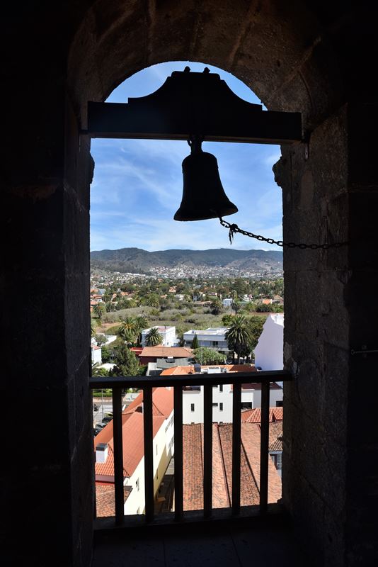 Le clocher de l'église Notre-Dame de la Conception, dans la ville coloniale de San Cristobal de la Laguna