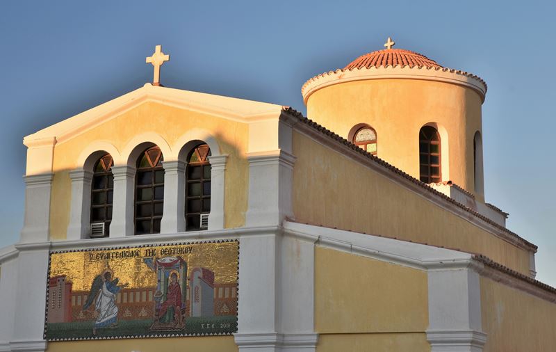 L'église Evangelistra à Paleochora