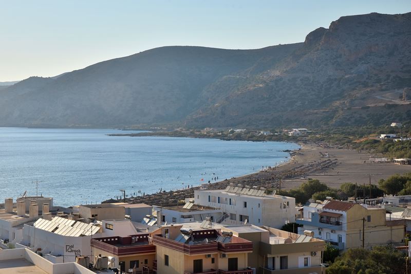 La plage de sable fin de Pachia Ammos à Paleochora (Crète)